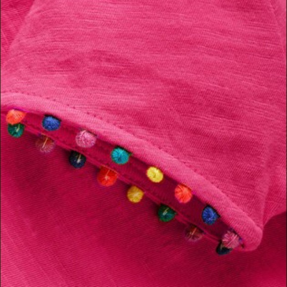 Boden British Charlie Pom Jersey Tee Shirt Pink M - Picture 2 of 16